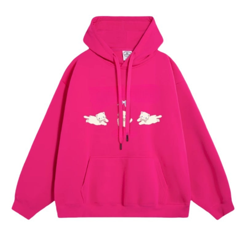 Meow Trio Fleece Hoodie