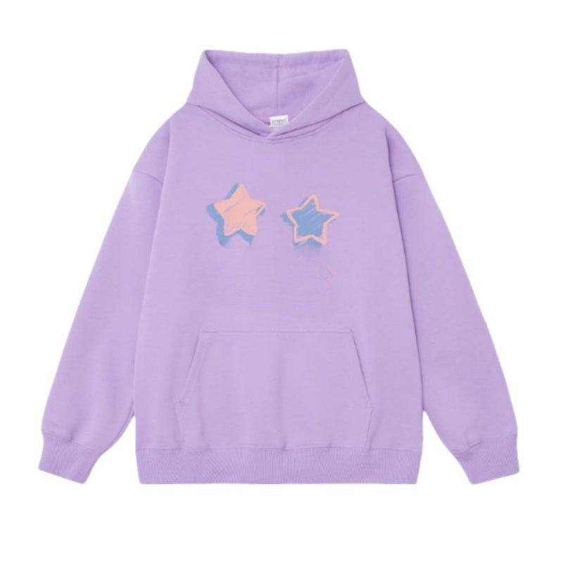 Edgy Graffiti Print Hoodie