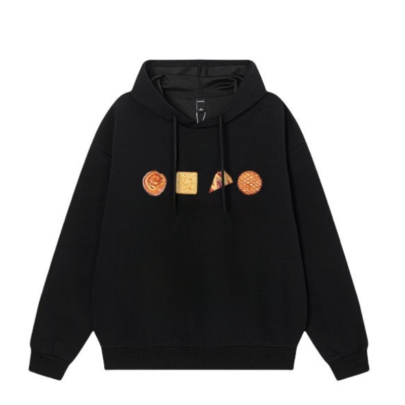 Bread Vibes Cartoon Hoodie