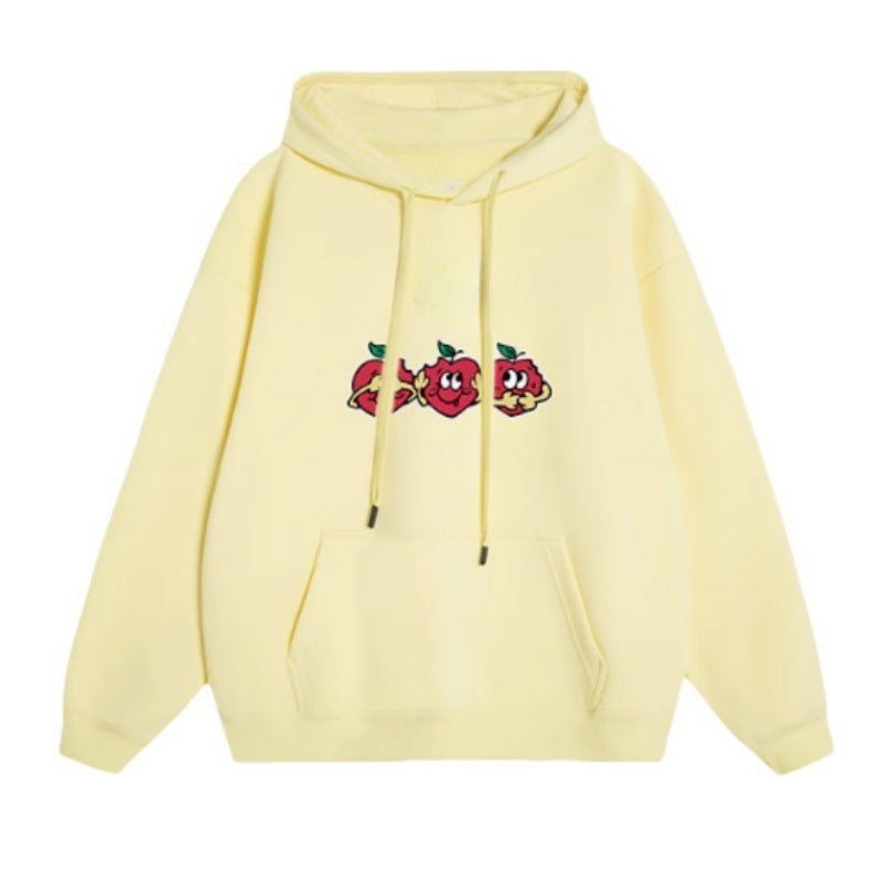 Cozy Red Apple Hoodie