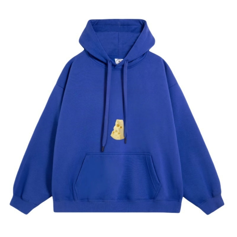 Cartoon Cheese Vibes Hoodie